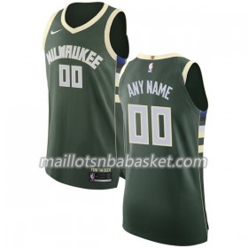 Maillot Homme Milwaukee Bucks Personnalisable Nike 2017-18 Vert Swingman